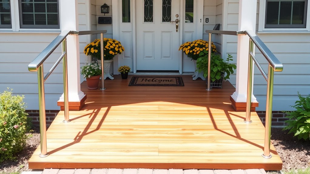 accessible safe slip resistant entryways