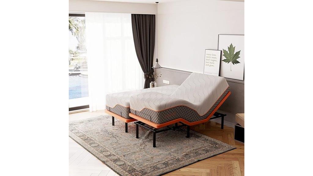 adjustable bed frame mattress