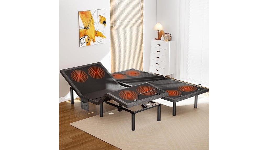adjustable king bed with massage