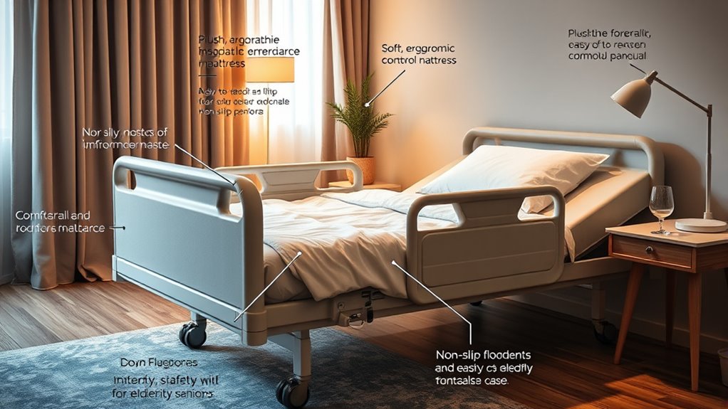adjustable safe durable bed