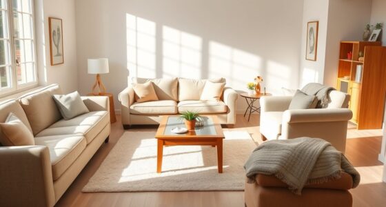 arrange furniture clear clutter