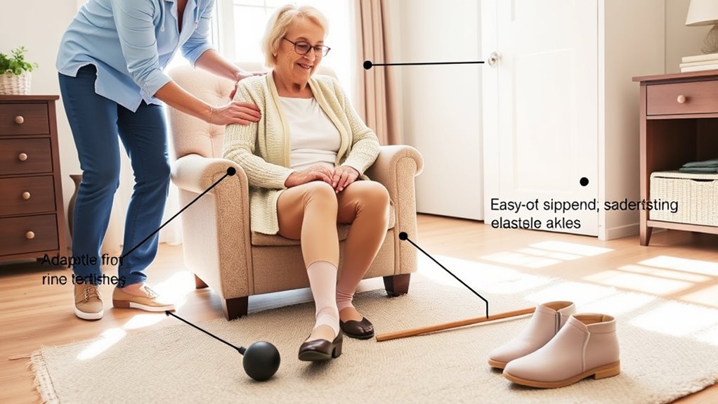 assistive devices enhance dressing independence