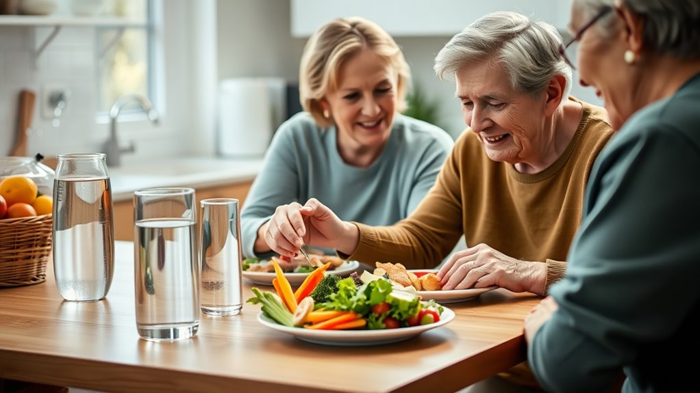 balanced meals and hydration