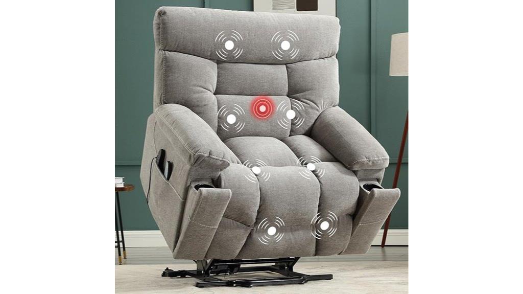 dual motor elderly recliner