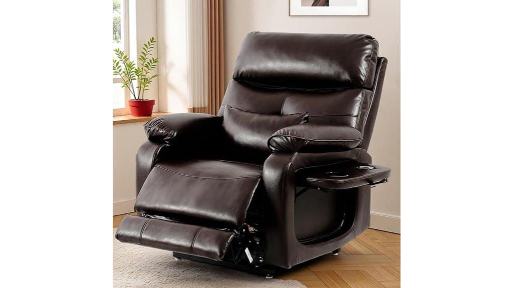dual motor heated massage recliner