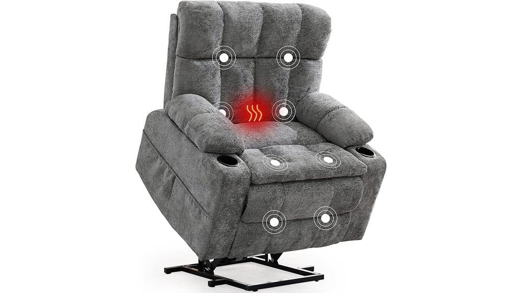 dual motor massage recliner
