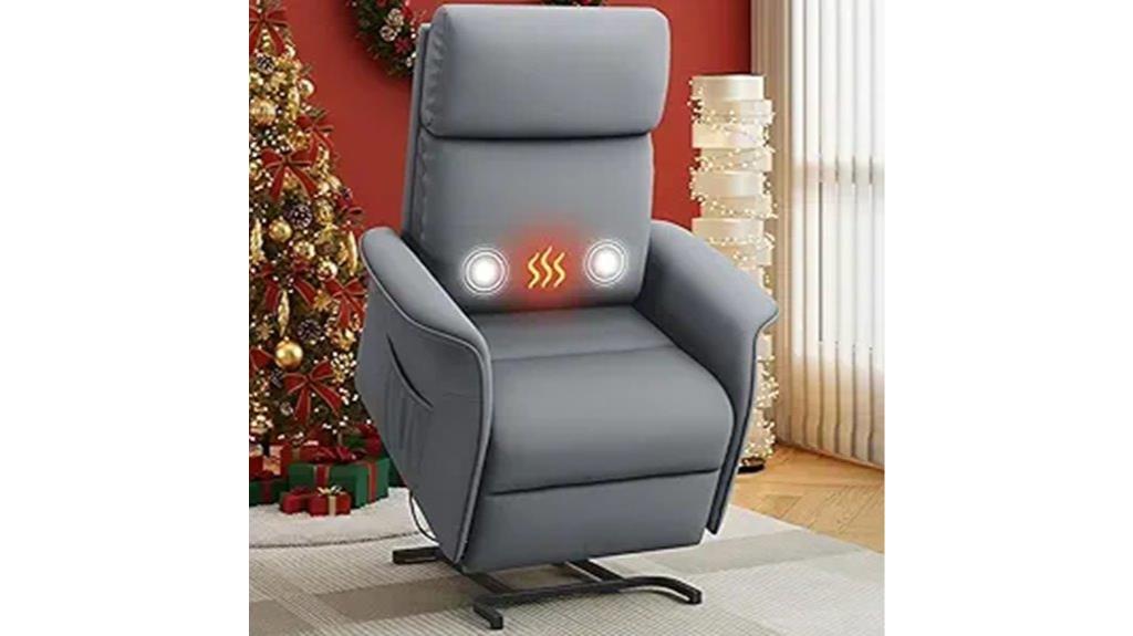 dual motor recliner with heat