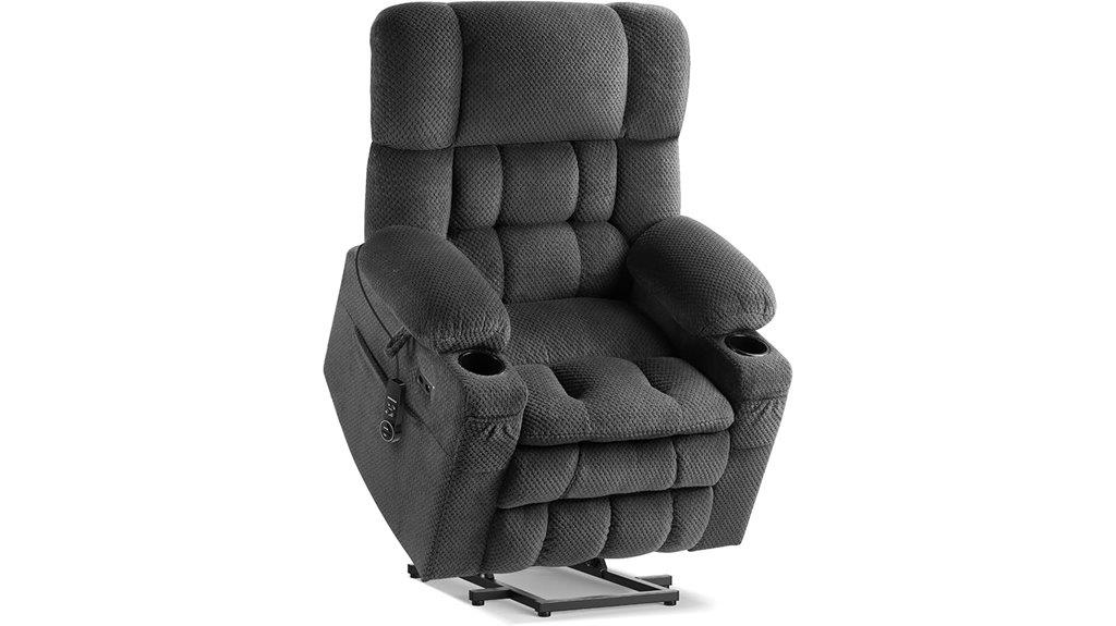 dual motor recliner with massage
