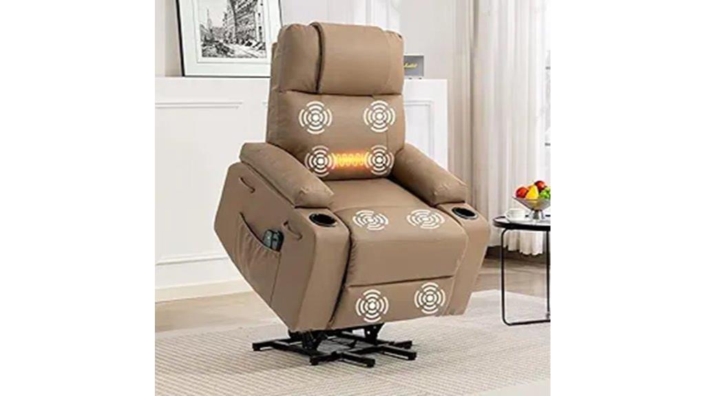 elderly heated massage recliner