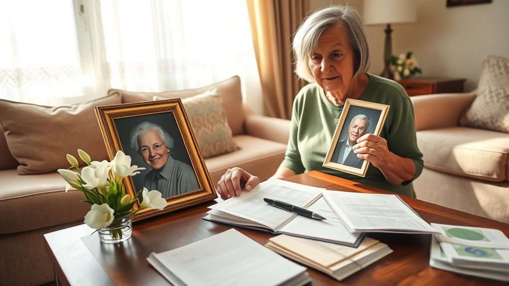 elderly spouse post funeral planning