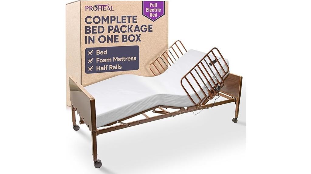 electric hospital bed with foam