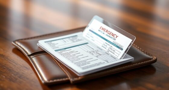 emergency info pocket guide