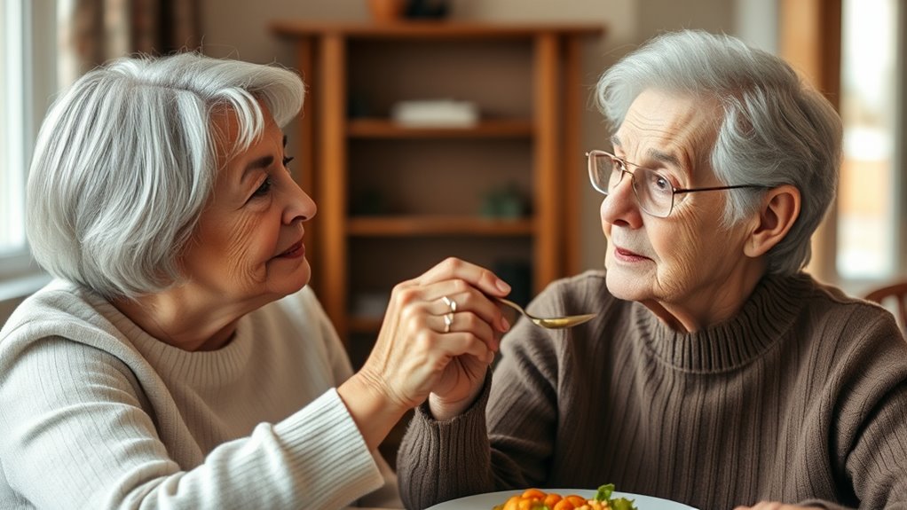 encourage independence during feeding