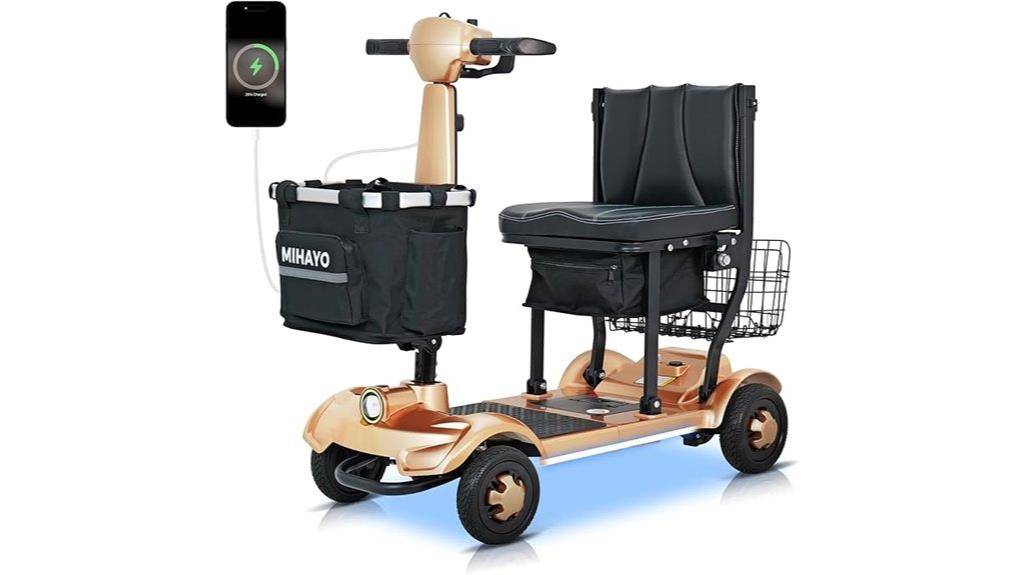 foldable senior mobility scooter