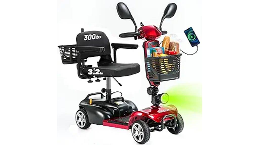 four wheel senior scooter