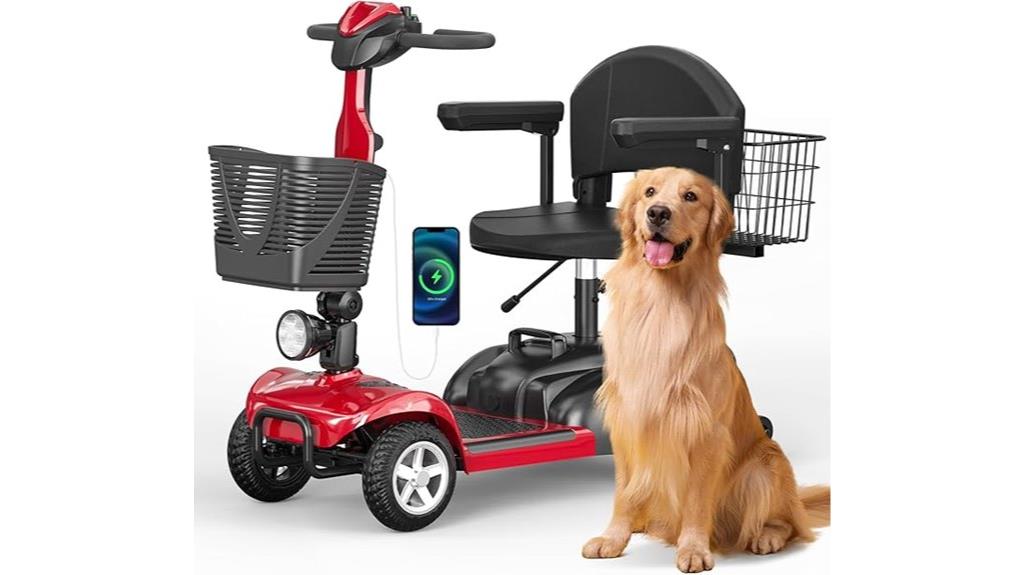 four wheel senior scooter