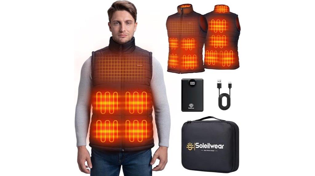 heated vest with large battery