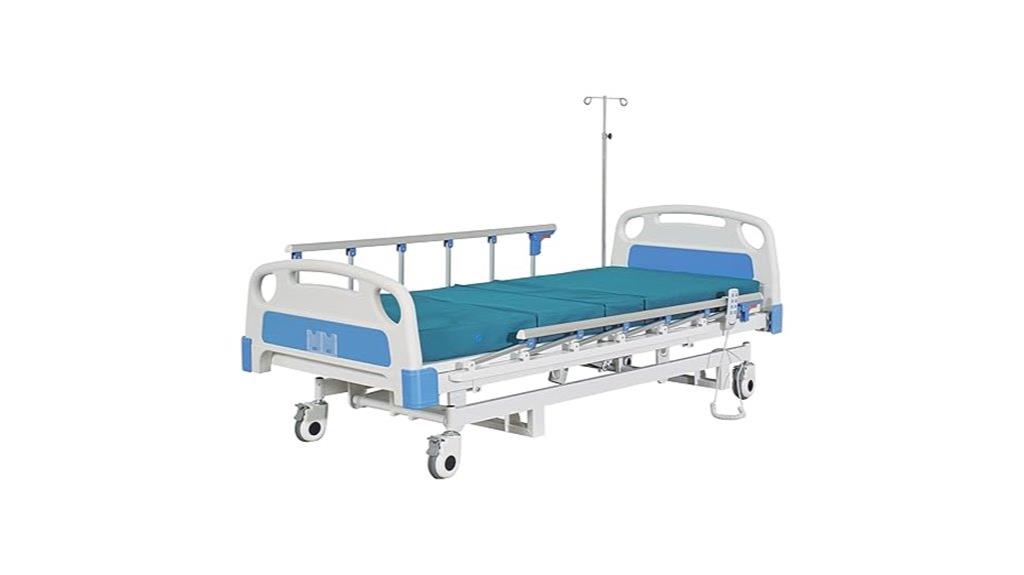 hospital bed with mattress