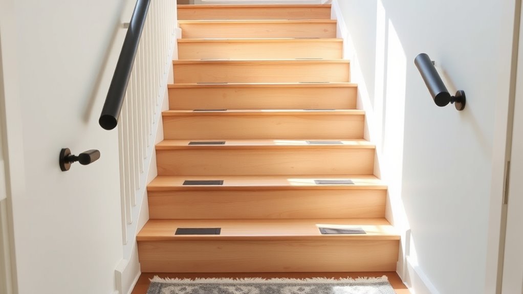 install handrails and strips