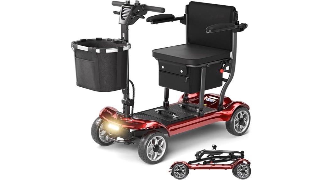 lightweight foldable mobility scooter