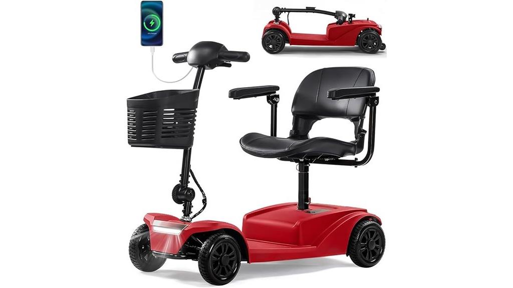 long range scooter with accessories