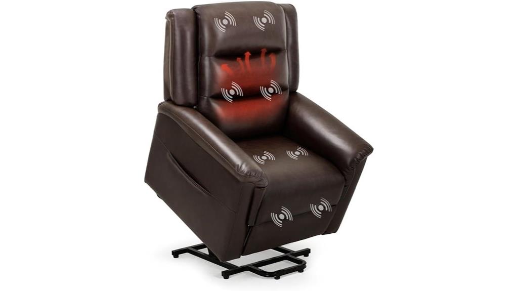 massage recliner with heat