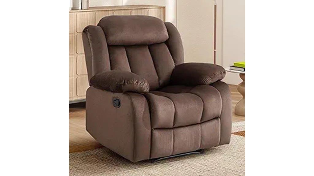 padded armrest recliner