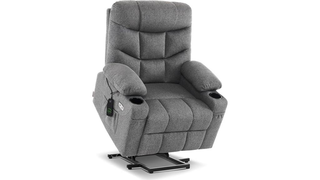 power recliner with extended footrest