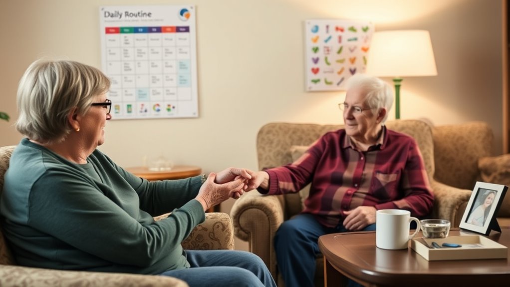 predictable routines ease caregiver stress