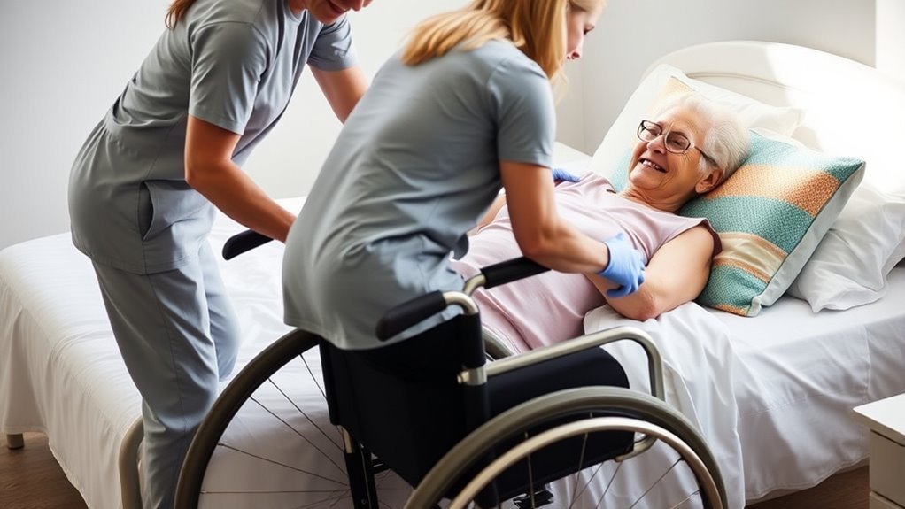 proper lifting and transfer techniques