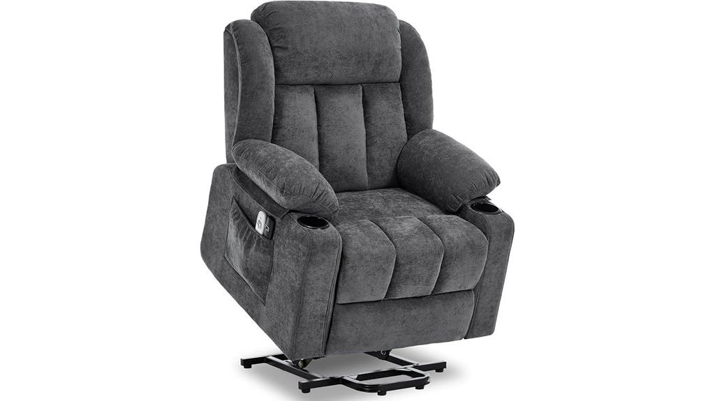recliner with massage heat