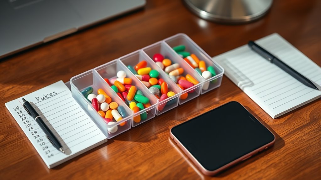 regularly review medication routine