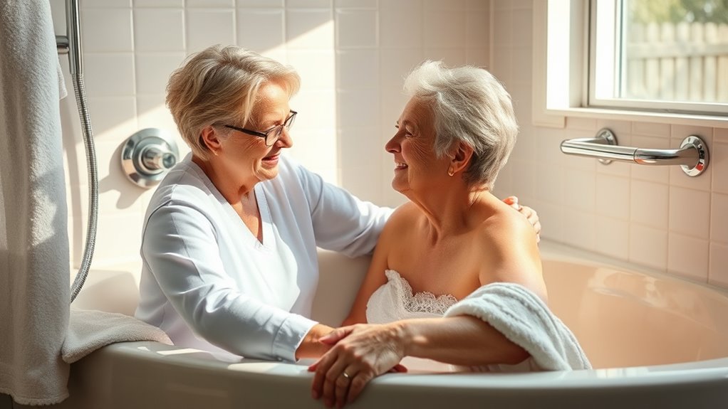 respectful bathing routine dialogue