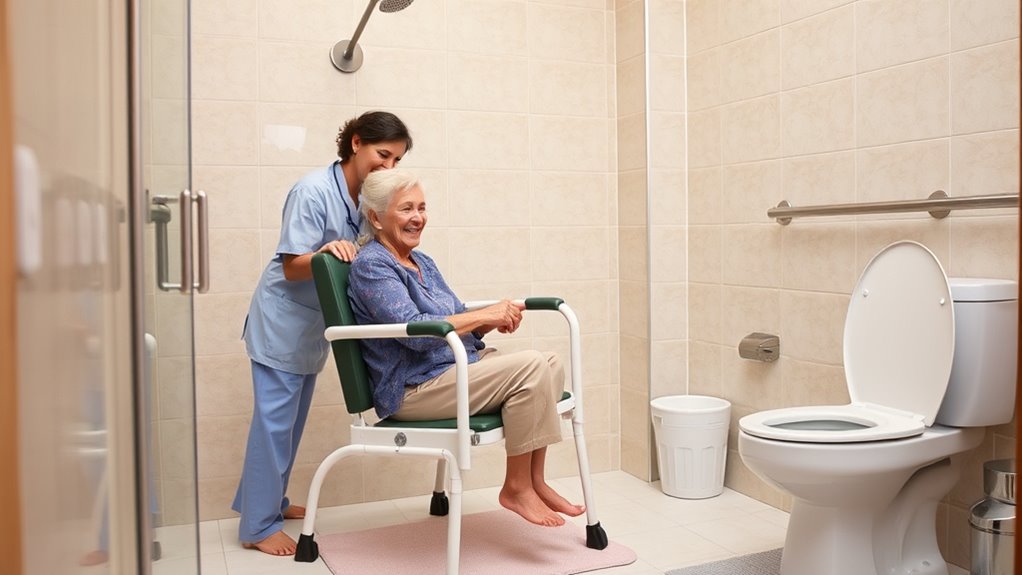 safe accessible bathroom environment