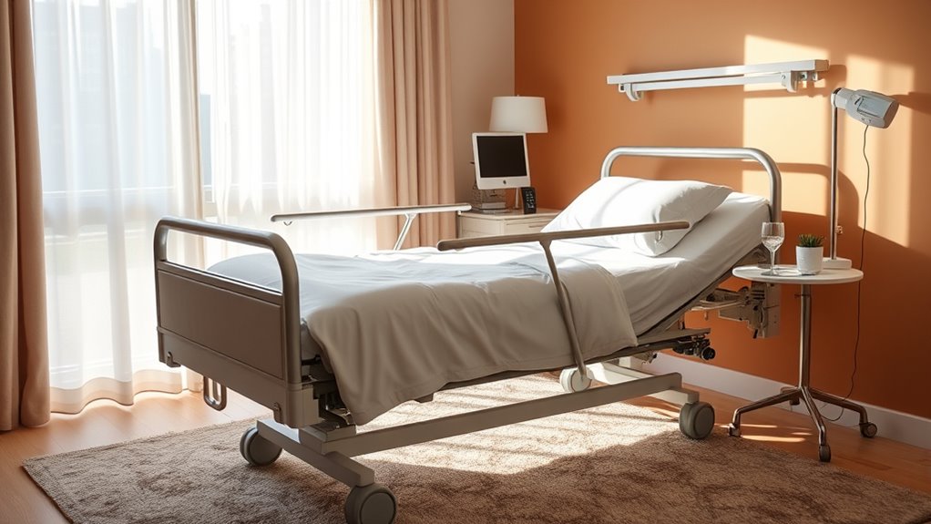 safe supportive home hospital bed