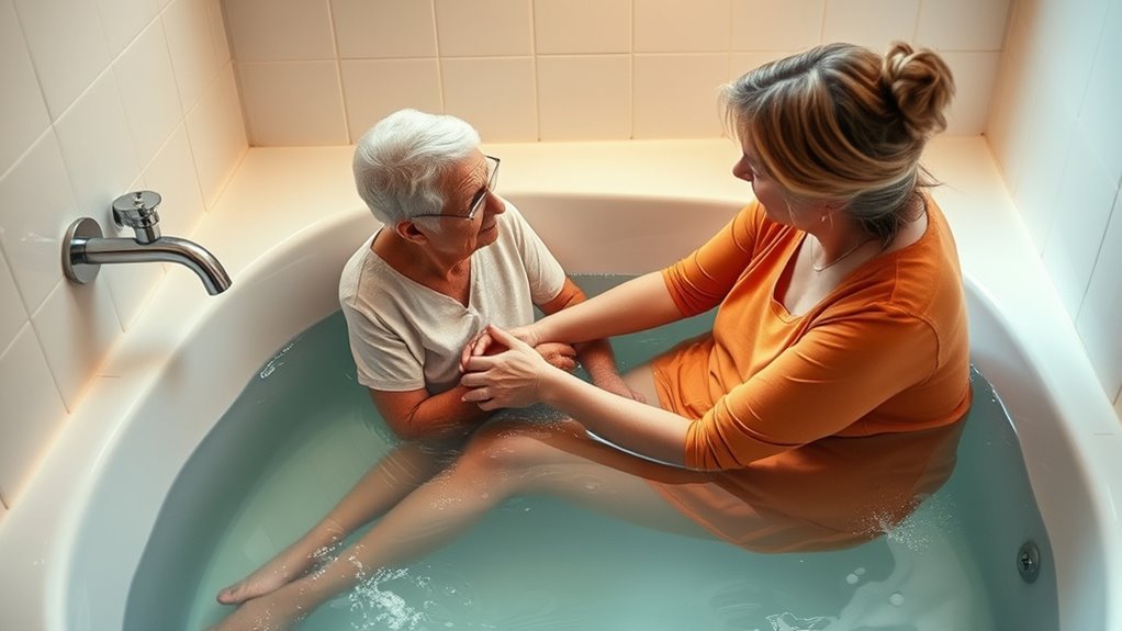 safe warm controlled bathing