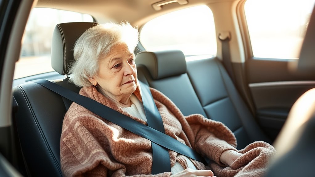 secure seat belts and proper restraints