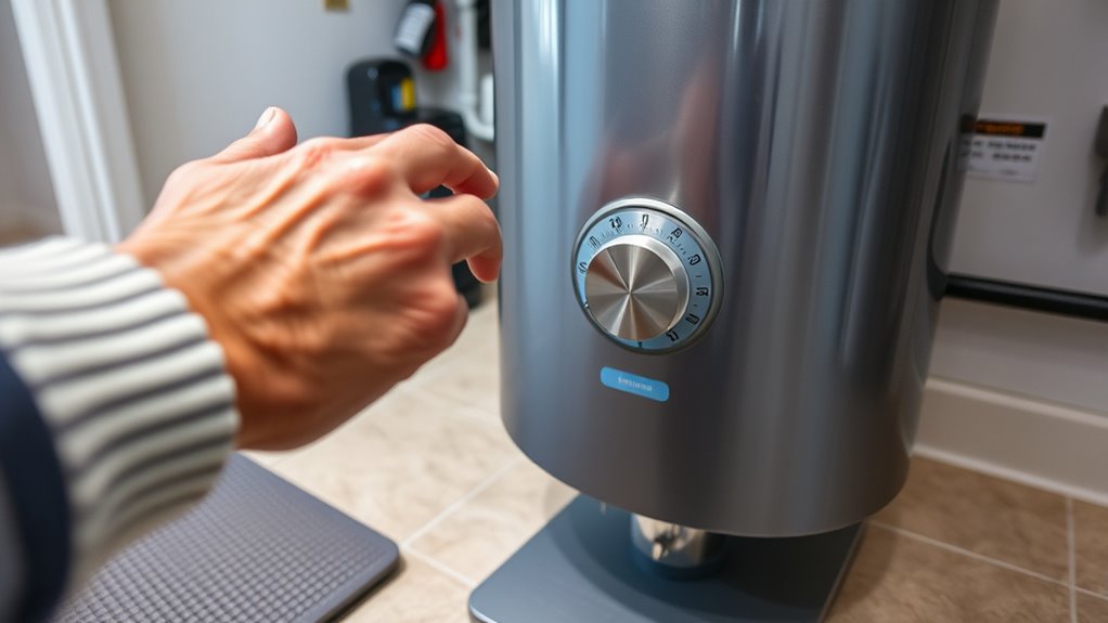 set water heater to 120 f