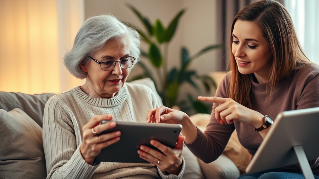 tech setup for elderly