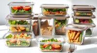 top glass food storage