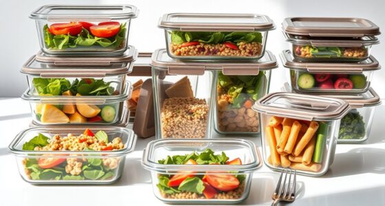 top glass food storage