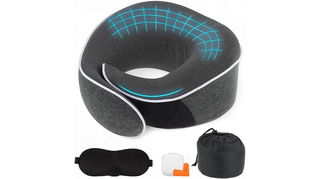travel pillow with eye mask