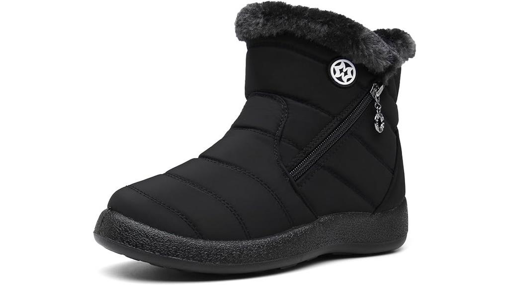 winter fur lined snow boots