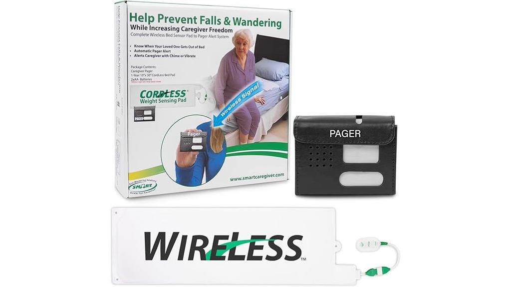 wireless caregiver bed alarm