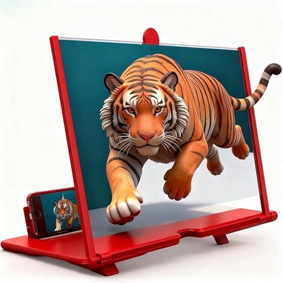 10-inch Red Screen Magnifier for Cell Phones