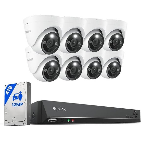 REOLINK 12MP PoE Security Camera System (8pcs)