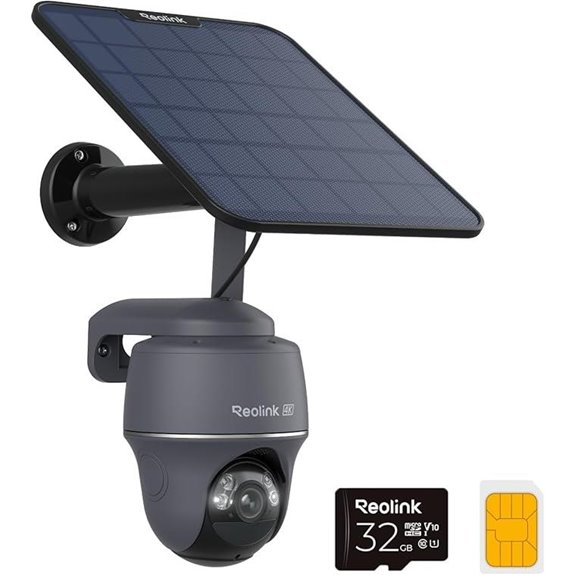 REOLINK 4K 4G LTE Solar Security Camera with Pan