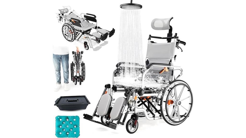 adjustable adult reclining wheelchair