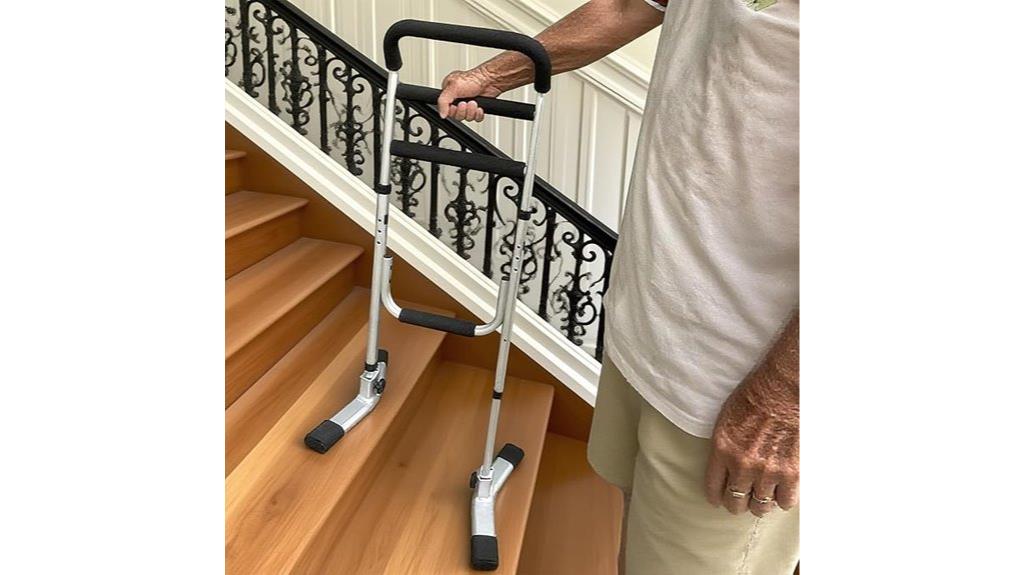 adjustable aluminum stair cane