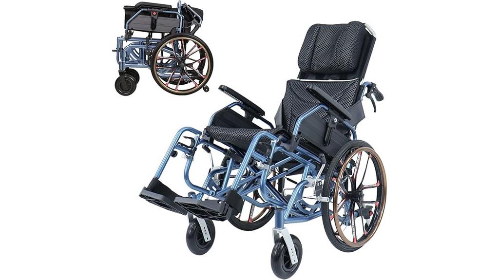 adjustable reclining wheelchair